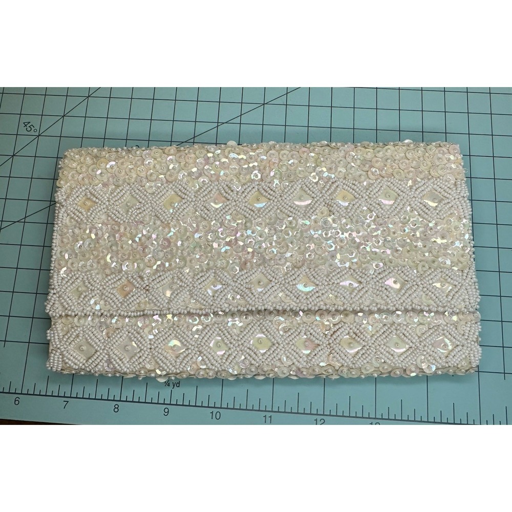 VTG Ganson Of California Vintage Beaded Evening Purse‎ Clutch Handbag Hong Kong